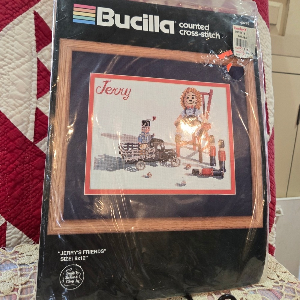 Bucilla Jerry's Friends Cross Stitch Kit 9x12 NIP Vintage Toy Soldiers‎ - Picture 2 of 6